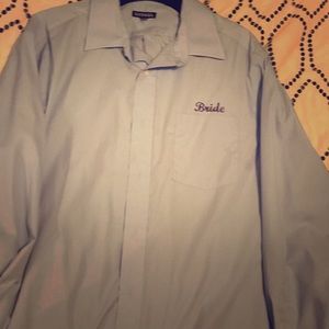 Oversized Bride dressing shirt